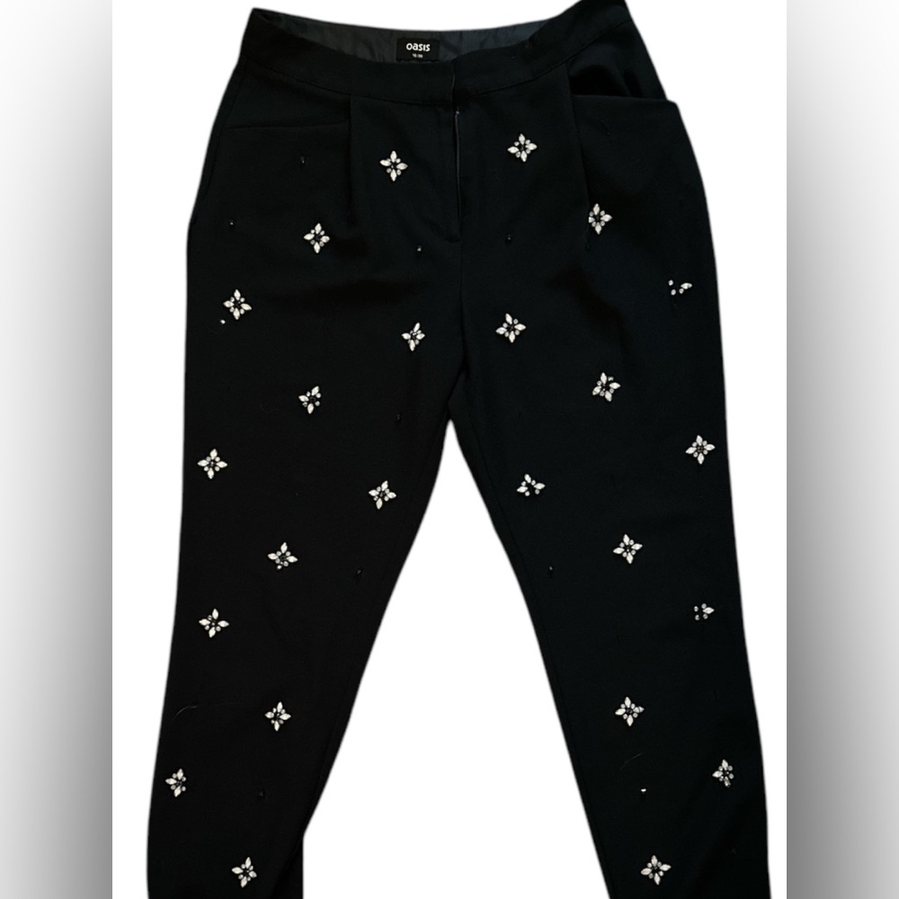 Dark Navy Pants with Embellishments US size 6